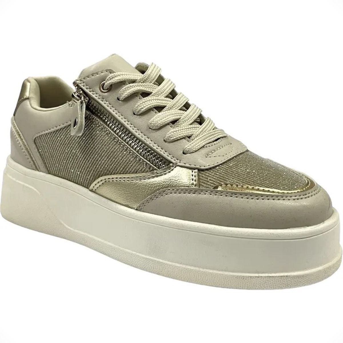 DETOGNI - Zapatilla Mujer Dorado Metallic Detogni DETOGNI