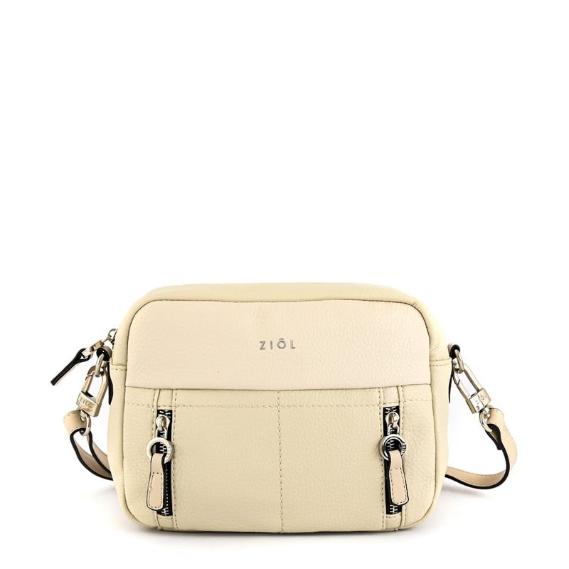 ZIOL - Cartera bandolera mediana willow blanco crudo