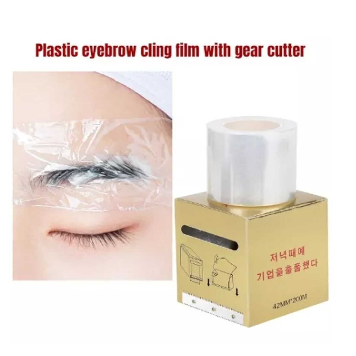GENERICO - Pack X 4 Papel Film Plastico Para Pestañas Y Cejas