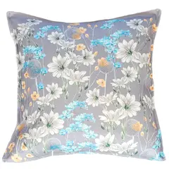 MARGARITA SCHEEL BY CASA ALVARINHO - FUNDA COJÍN MARISA NO ME OLVIDES SOBRE GRIS 45X45