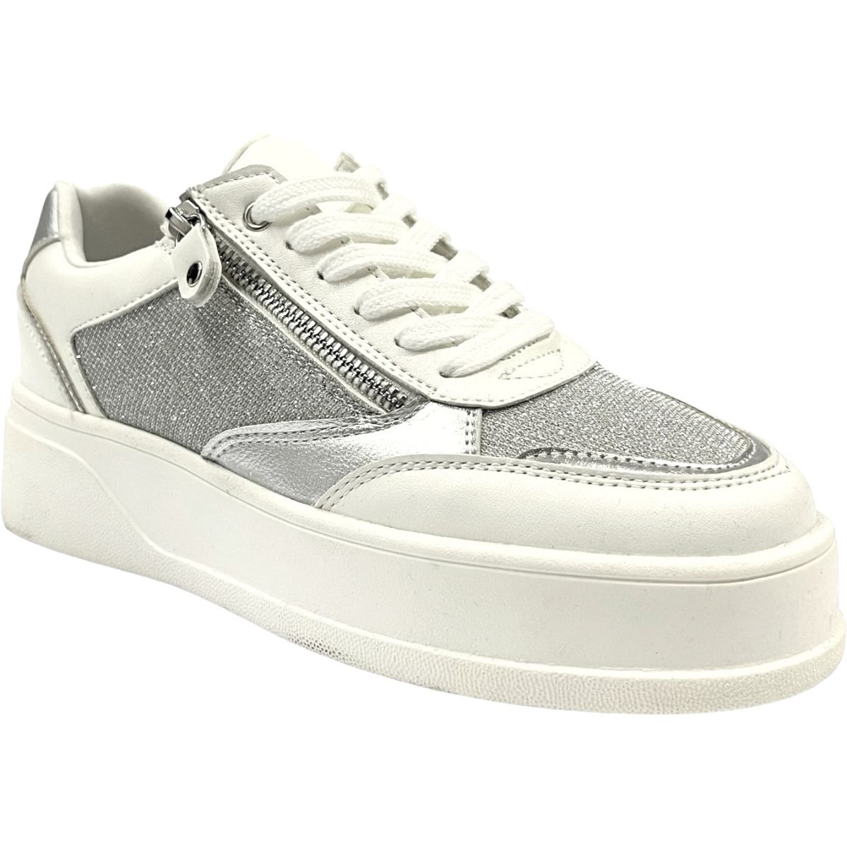 DETOGNI - Zapatilla Mujer Plateado Metallic Detogni DETOGNI