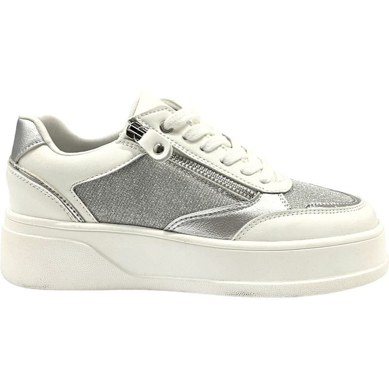 DETOGNI - Zapatilla Mujer Plateado Metallic Detogni DETOGNI