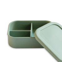 Contenedor Plástico Hermético Bento Box Beige - Verde