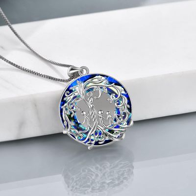 Imagen 2 del producto Collar mamá cuatro hijos cristal plata 925