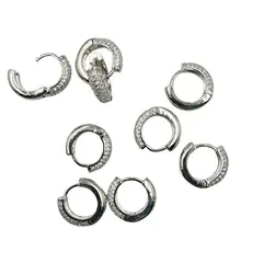 GENERICO - Set De 6 Pares De Bases De Aros Con Baño De Oro Modelos 8