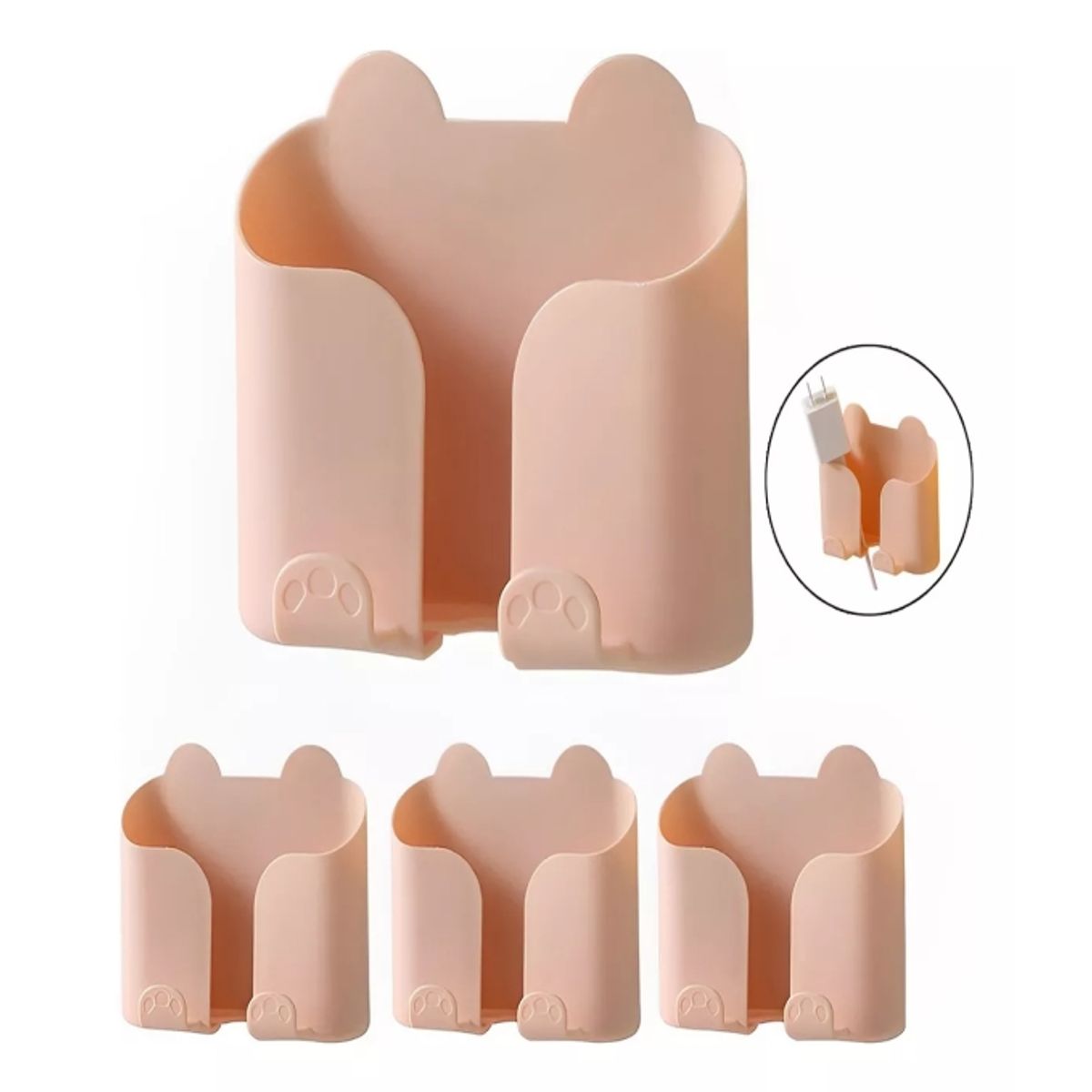 GENERICO - 4pk Soportes De Pared Adhesivo Para Celular Y Control Remoto