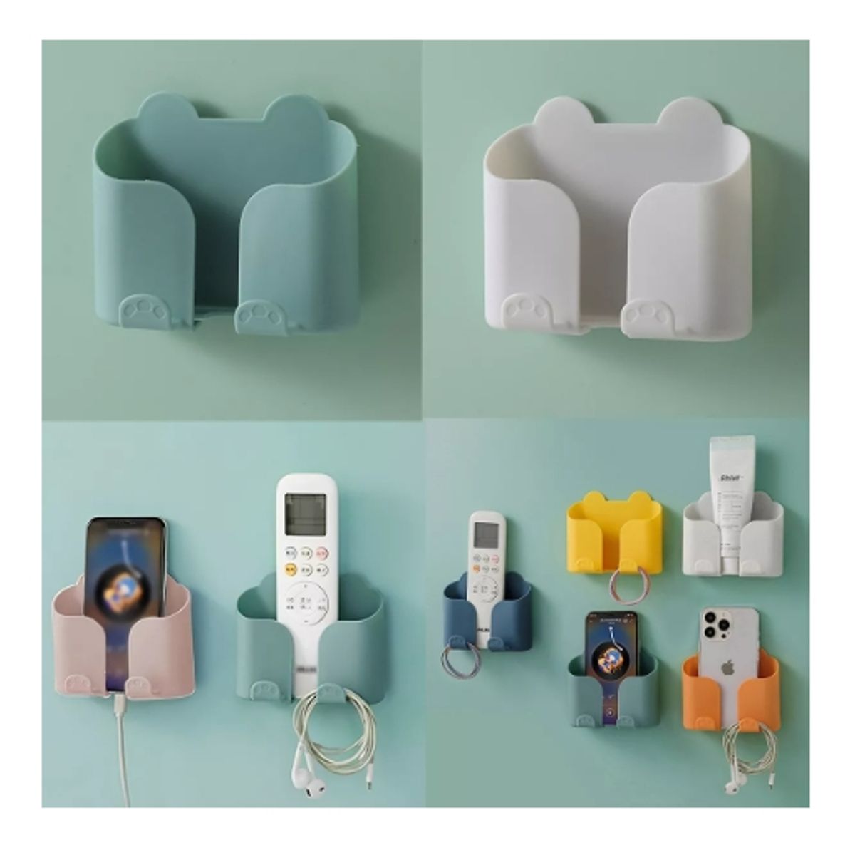 GENERICO - 4pk Soportes De Pared Adhesivo Para Celular Y Control Remoto