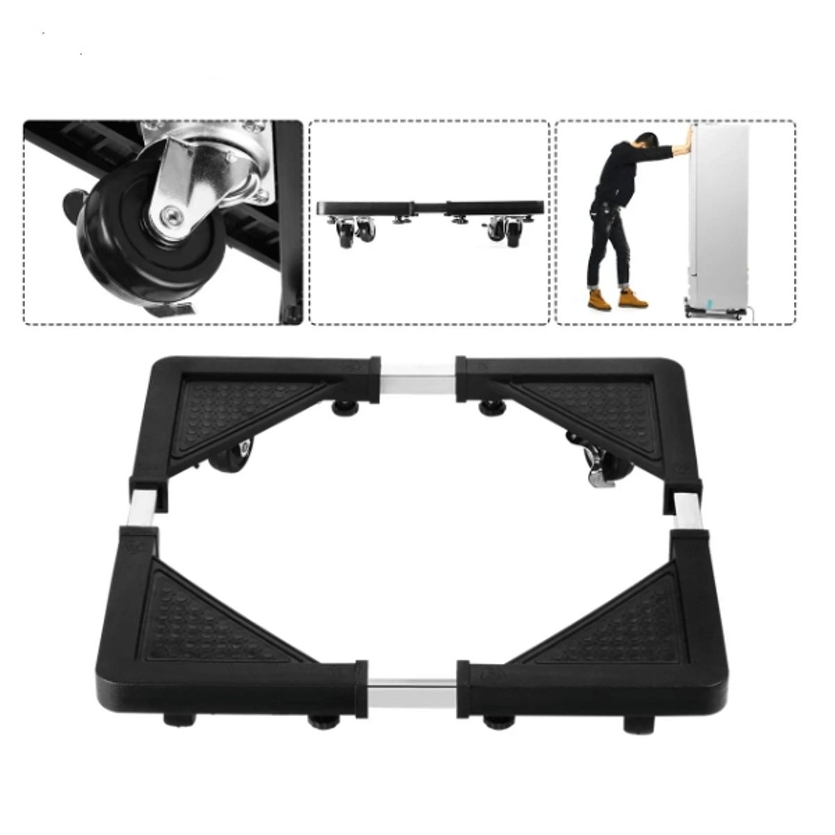 GENERICO - Base Movil Con Ruedas Para Electrodomesticos Lavadoras