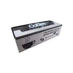 GENERICO - Caja De Té Mediana De Madera 3 Espacios Tea Cafe Coffe