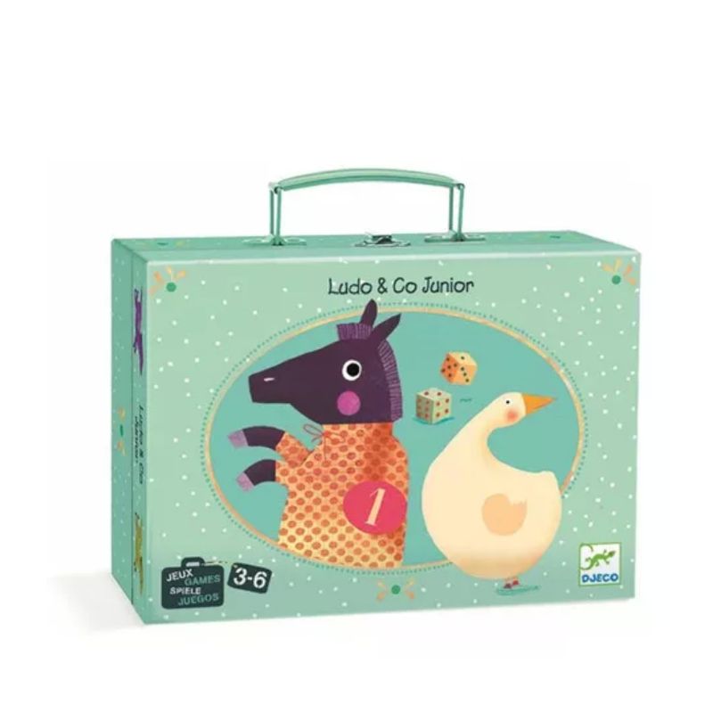 GENERICO - Juego De La Oca Y Ludo Djeco En Maletín Cadaqués Kids