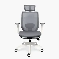Silla Oficina Focus Gris Claro con cabecero Form