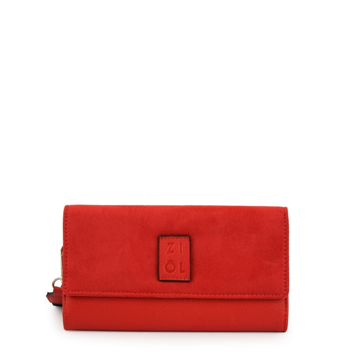 ZIOL - Billetera grande adelia rojo