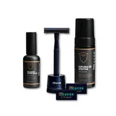 GENERICO - Shaving Kit Mycocos Safety + Espuma + After + Repuestos