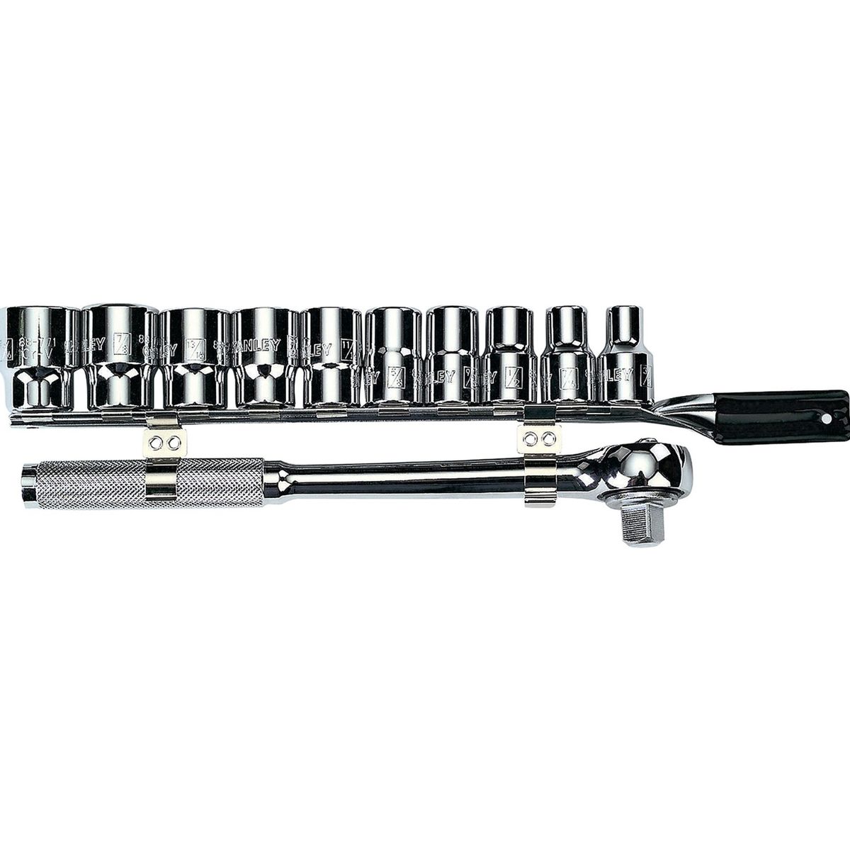 STANLEY - Juego De Dados Métrico Mando 1/2 11 Piezas  86-734