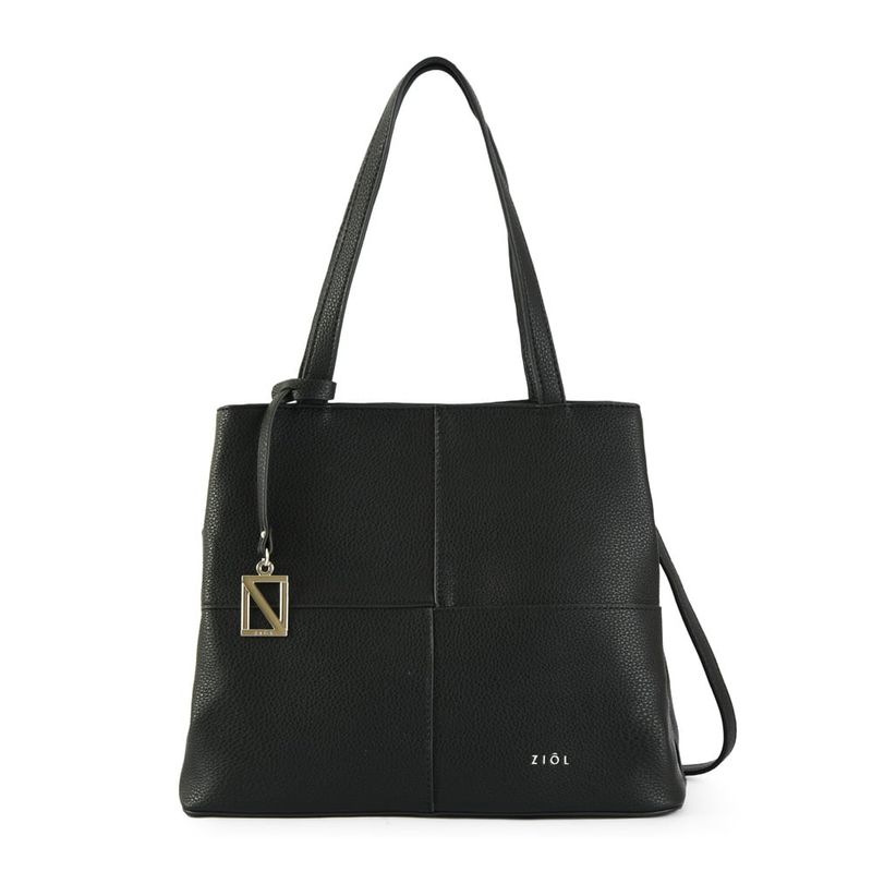 ZIOL - Cartera dos asas tres divisiones mediana gales negro