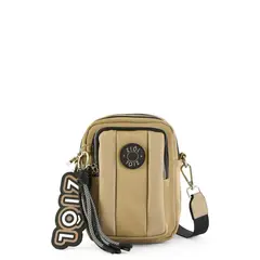 ZIOL - Cartera bandolera pequeña goshi taupe oscuro
