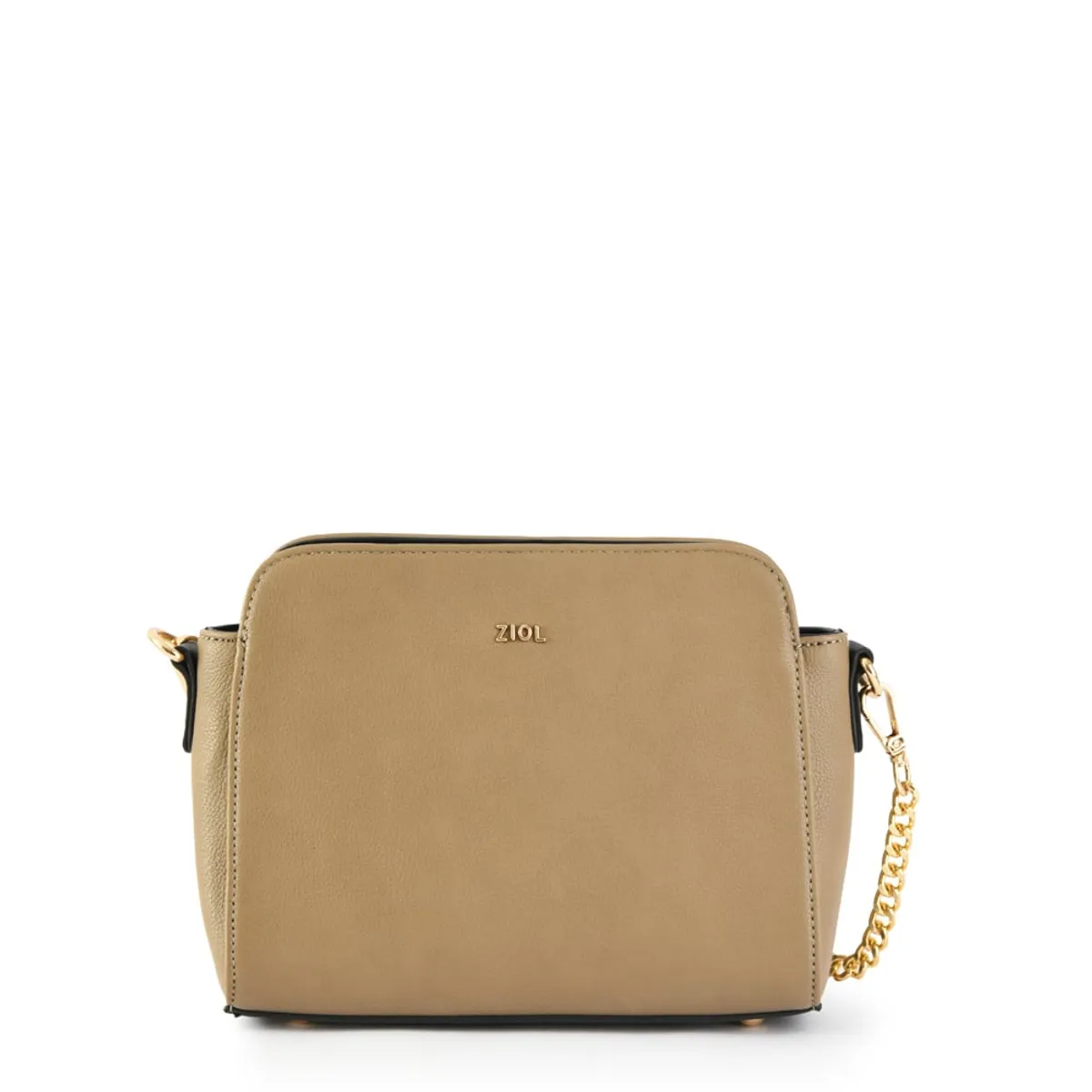 ZIOL - Cartera bandolera pequeña bismarin taupe oscuro