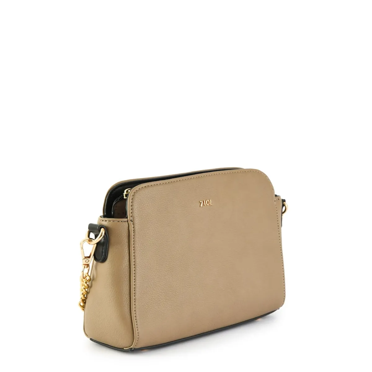 ZIOL - Cartera bandolera pequeña bismarin taupe oscuro