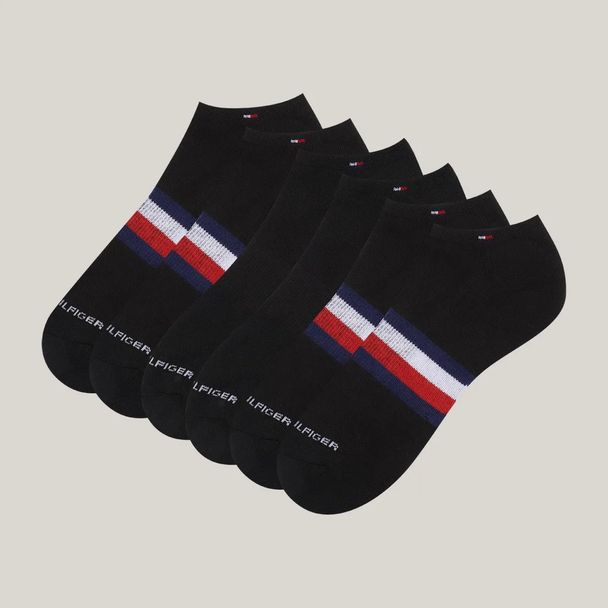 TOMMY HILFIGER - Pack De 3 Calcetines Sport Athletic Negro Tommy Hilfiger
