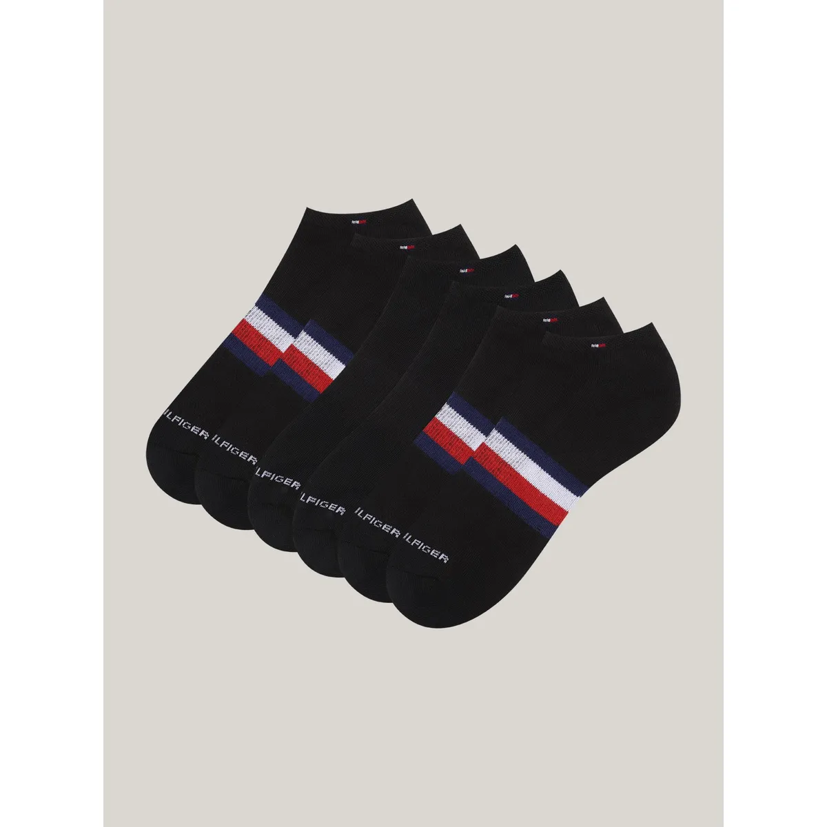 TOMMY HILFIGER - Pack De 3 Calcetines Sport Athletic Negro Tommy Hilfiger