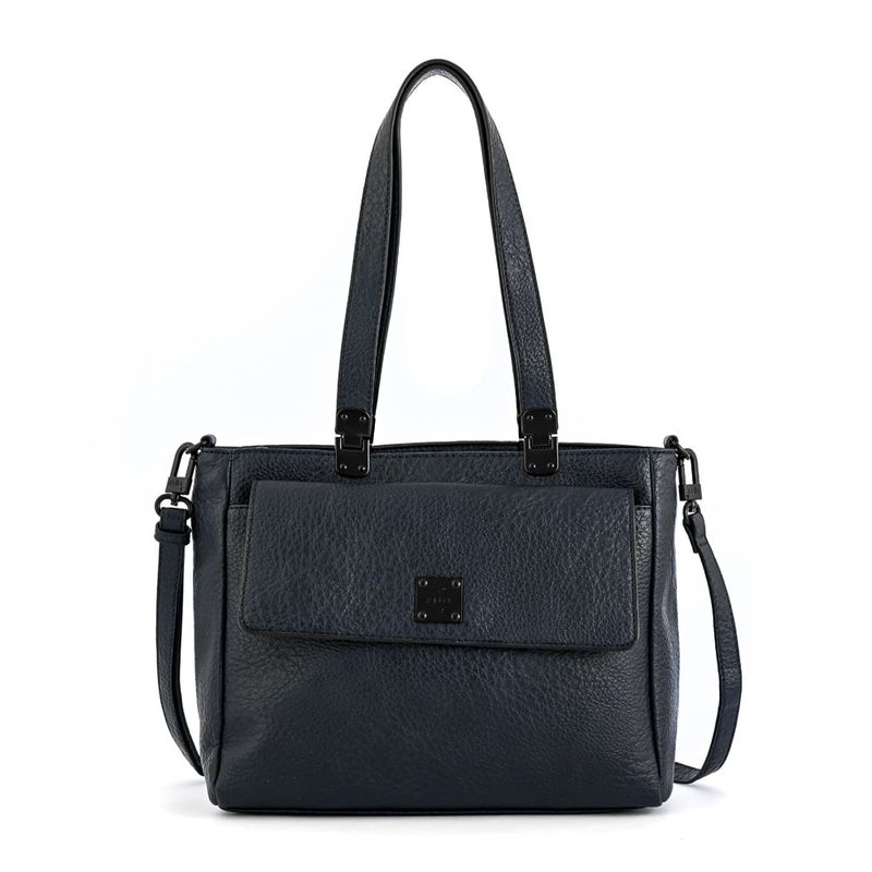ZIOL - Cartera dos asas tres divisiones mediana jelena azul oscuro
