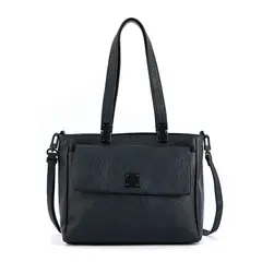 ZIOL - Cartera dos asas tres divisiones mediana jelena azul oscuro
