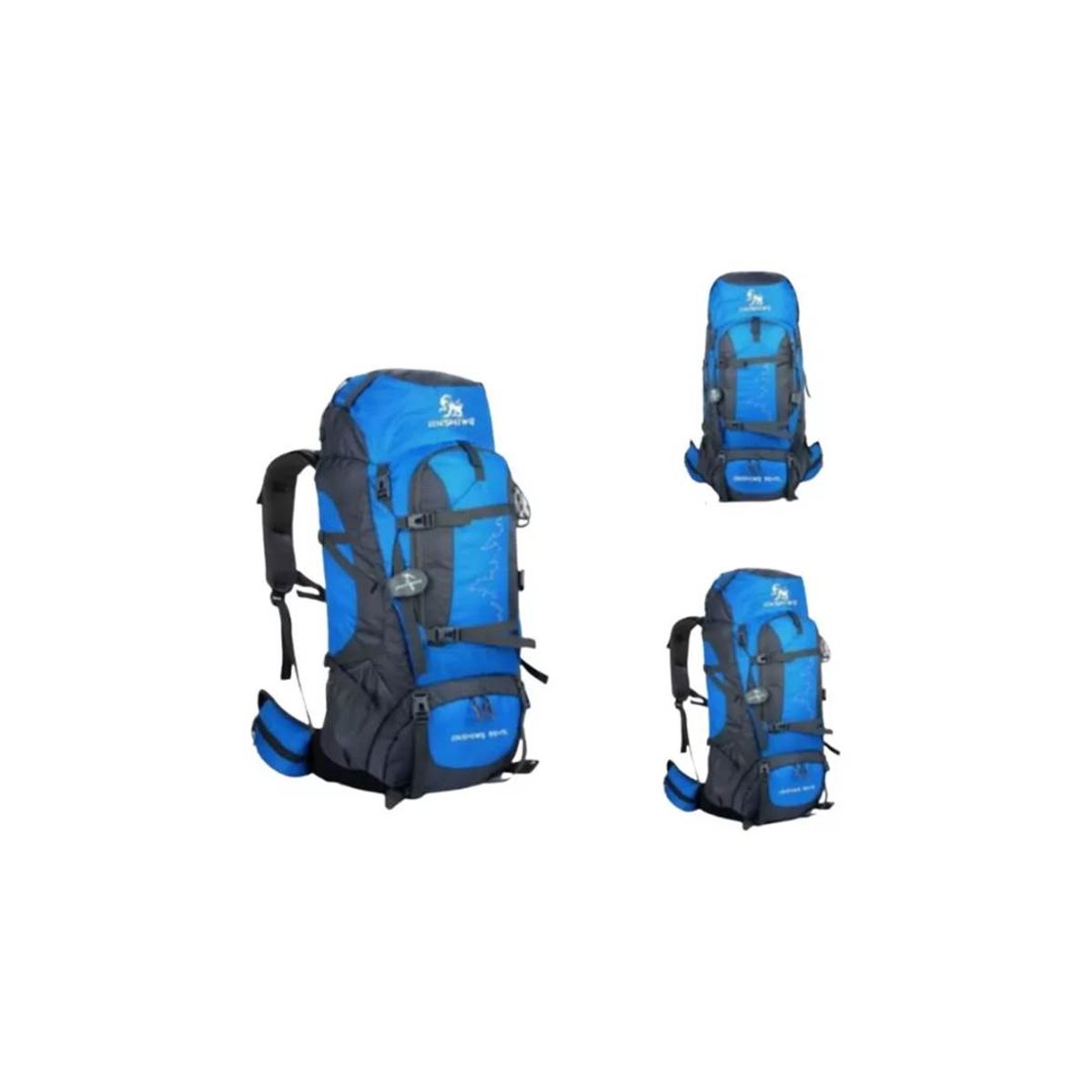 GENERICO - Mochila Montaña 80+5 Camping Trekking Senderismo Impermeable