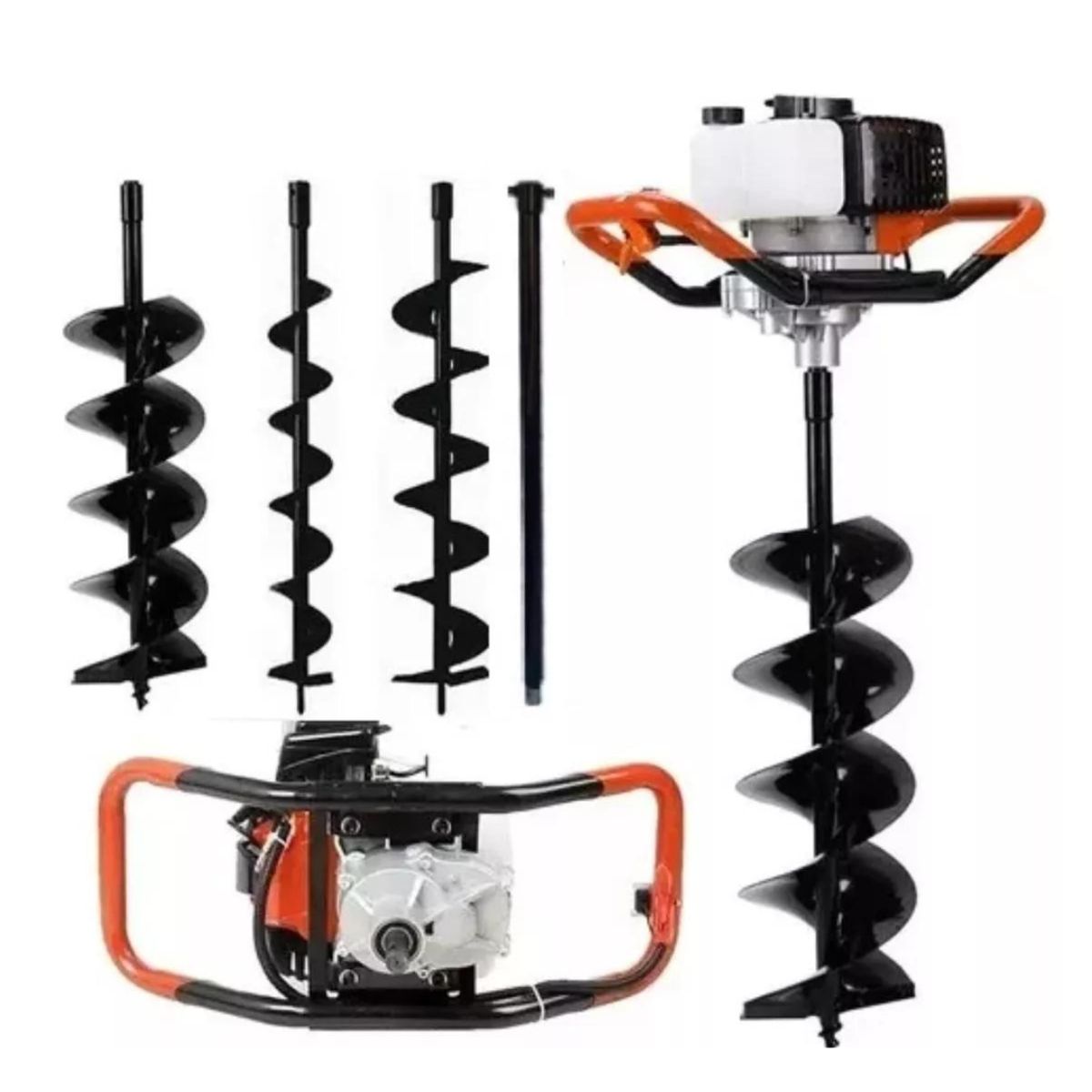 GENERICO - Ahoyador Barreno 63cc + 3 Brocas + extension - Profesional