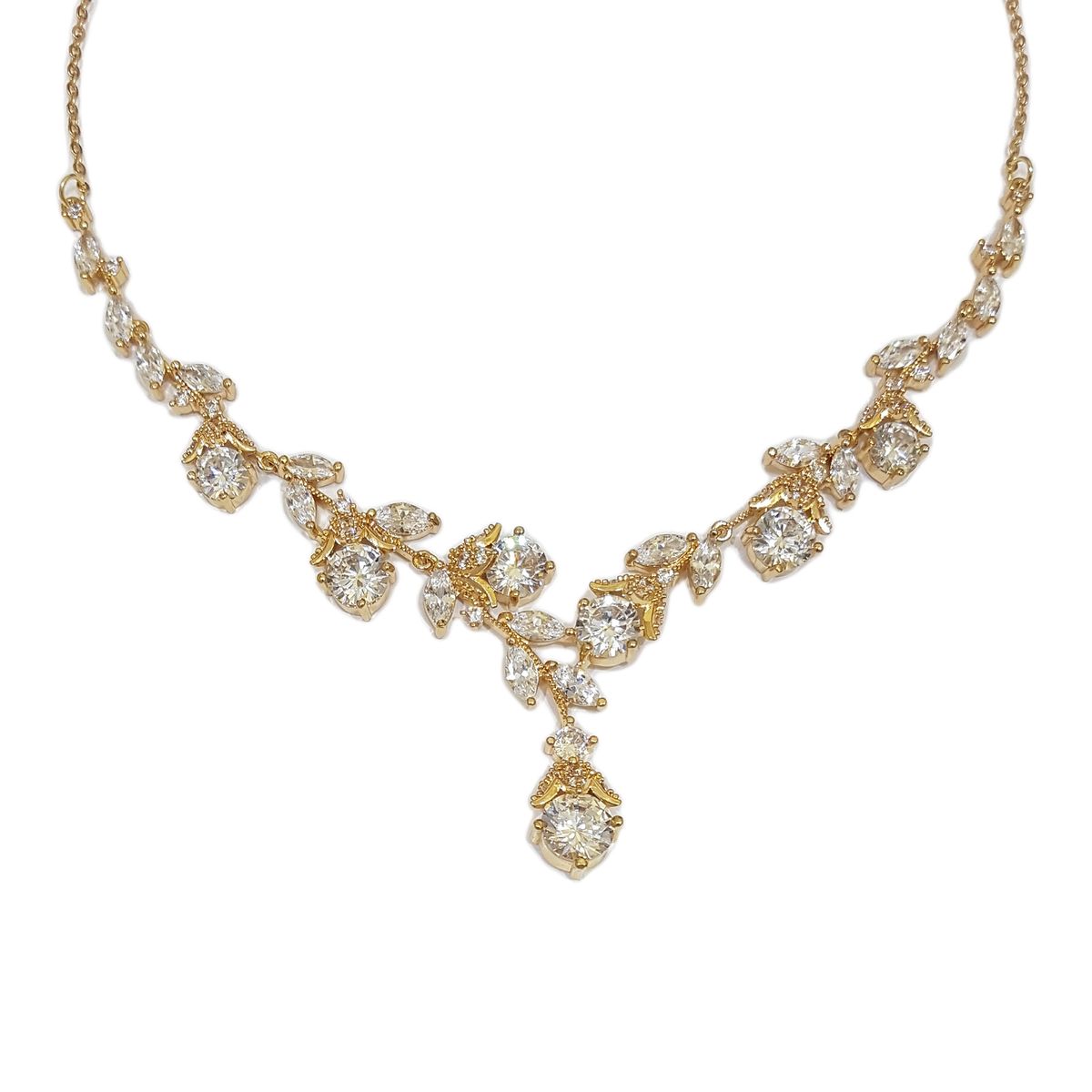 GENERICO - Set De Collar Y Aros Para Fiesta Carmesi