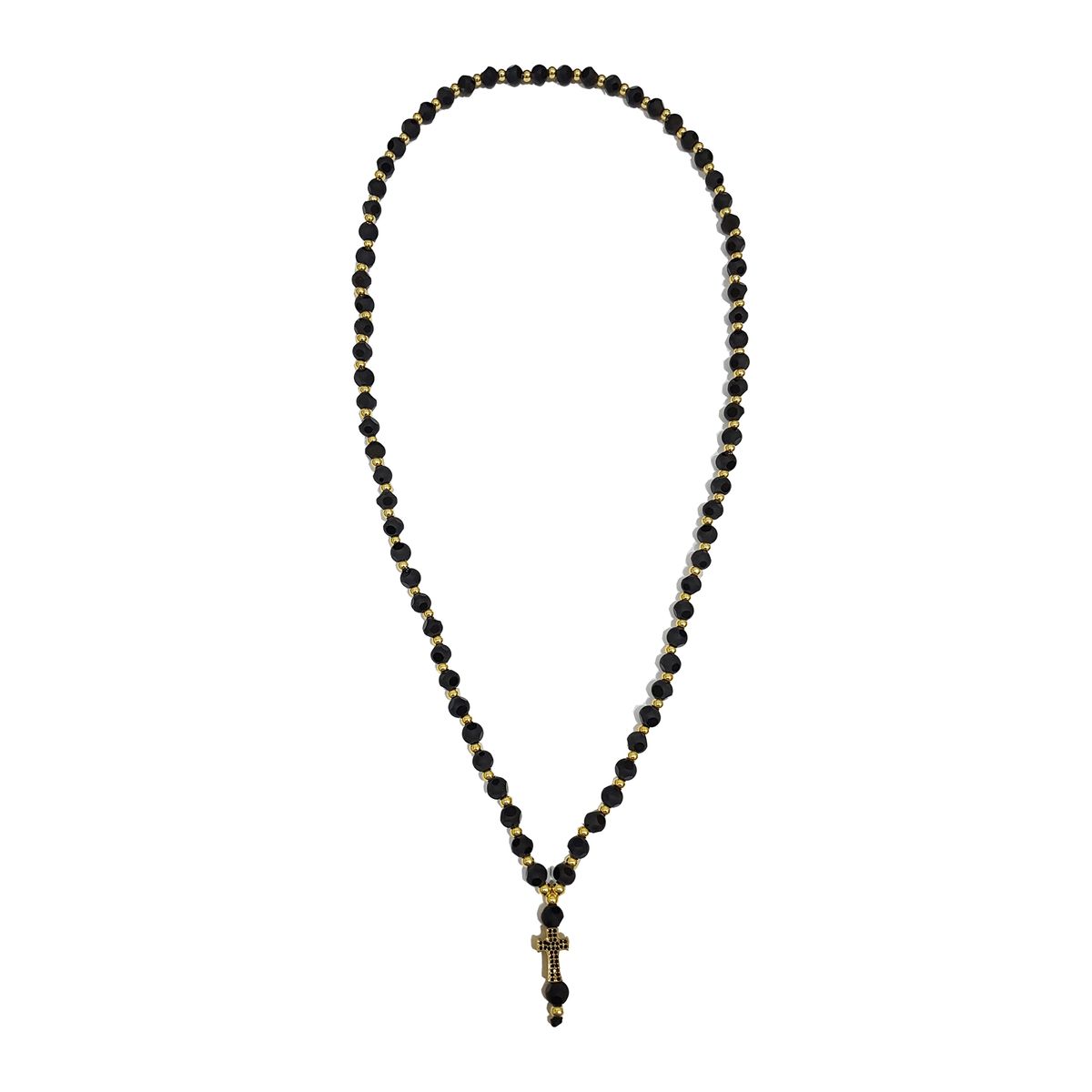 GENERICO - Collar De Hombre Cruz Piedra