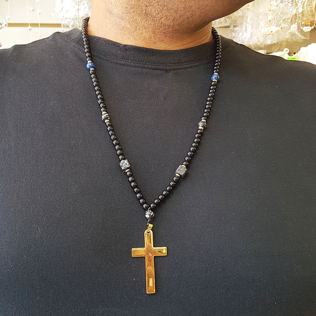 GENERICO - Collar De Hombre Cruz