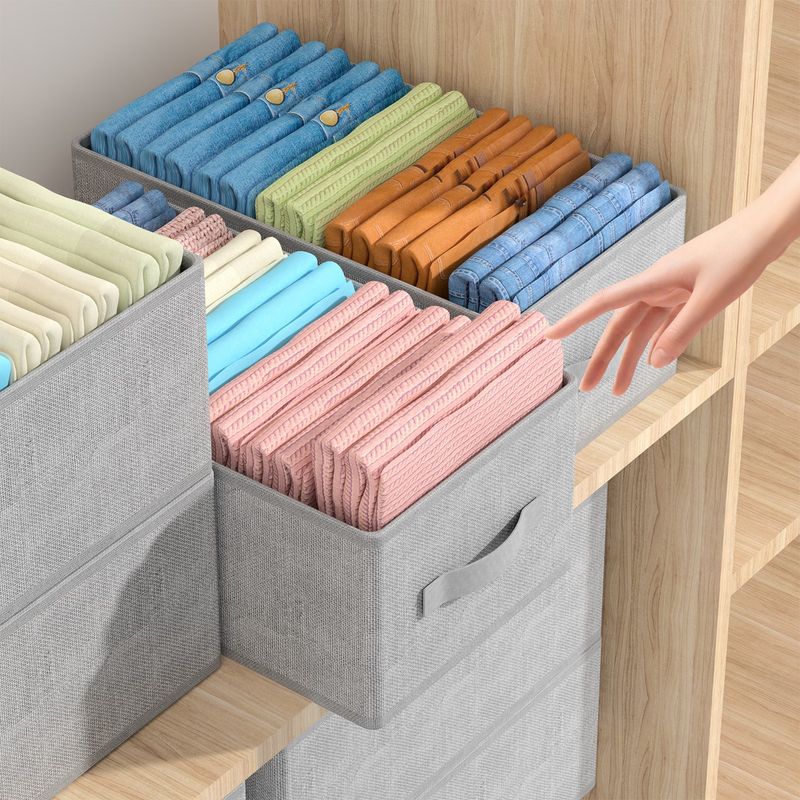 AIZO - Pack 4 Cajas Organizadoras Carry Plegables