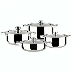 DORAL - BATERIA COCINA MALAGA INOX 8P ACERO