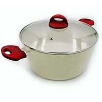 CACEROLA DE CERAMICA MARMOLEADA ANTIADHERENTE 20CM
