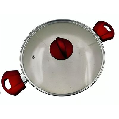 Imagen 2 del producto CACEROLA DE CERAMICA MARMOLEADA ANTIADHERENTE 20CM