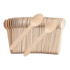 OMNIPACK - Cucharas De Madera Ecológicas 16 cm (1.000 Unidades)