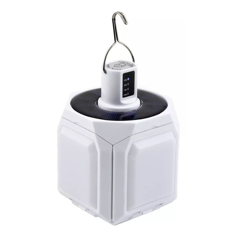 GENERICO - Lampara Bombilla Recargable Usb Con Gancho Ilumina 5 Lados