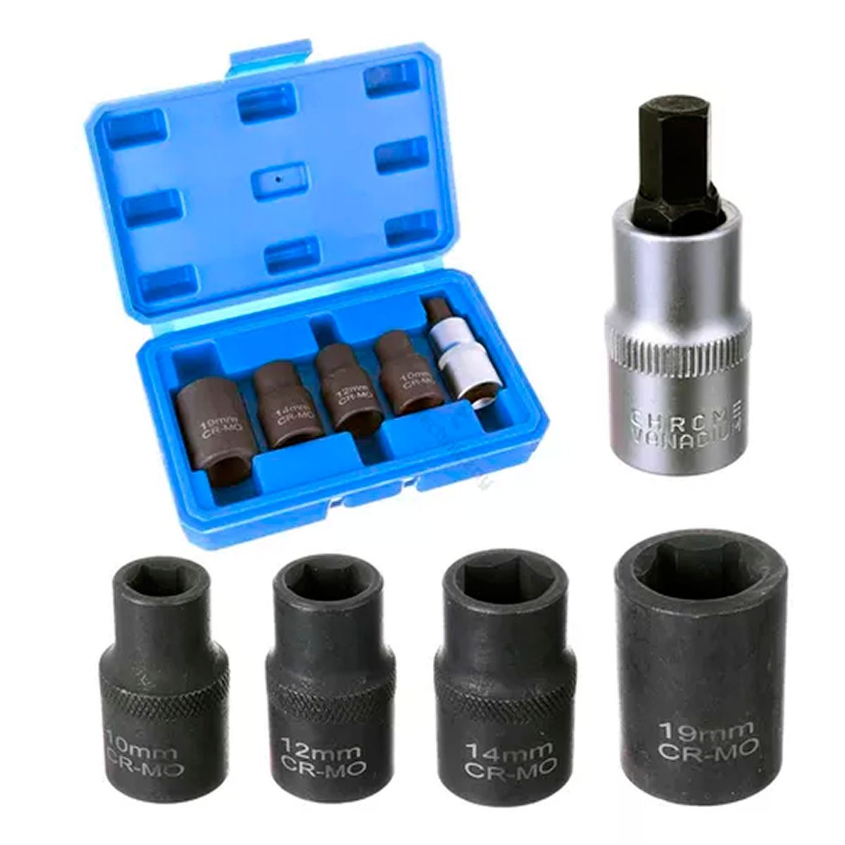 ESHOPANGIE - Juego De Dados Pentagonales 5 Piezas Llaves Vaso Mecanica