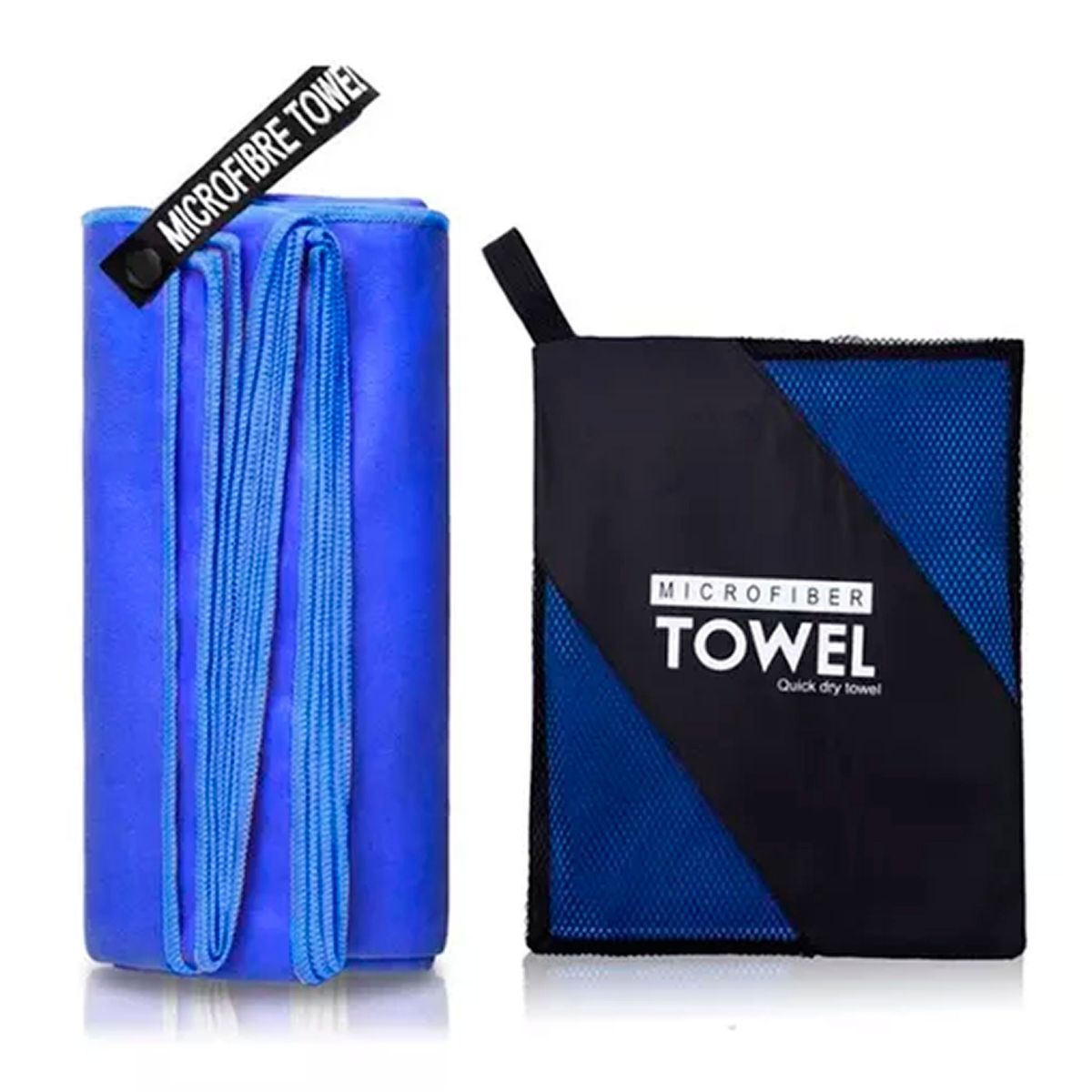 ESHOPANGIE - Toalla De Microfibra Deporte Viaje Secado Rapido 2 Und Azul