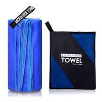 Toalla De Microfibra Deporte Viaje Secado Rapido 2 Und Azul