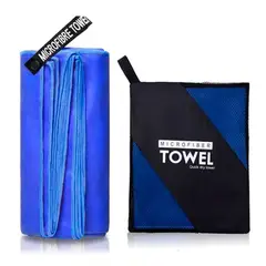 ESHOPANGIE - Toalla De Microfibra Deporte Viaje Secado Rapido 2 Und Azul