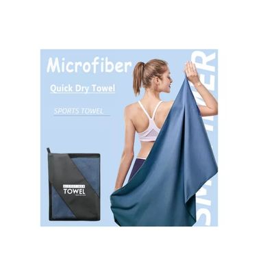 Imagen 2 del producto Toalla De Microfibra Deporte Viaje Secado Rapido 2 Und Azul
