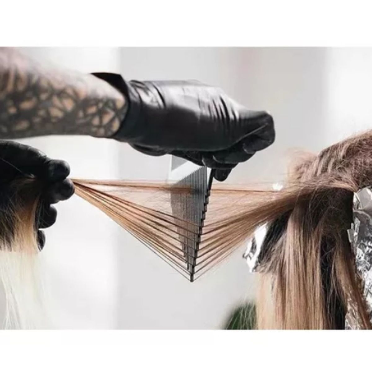 GENERICO - Pack 3 Peinetas Triángula Para Mechas.