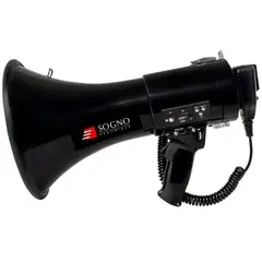 SOGNO - Megáfono 50 Watts Recargable Rango 800 Metros