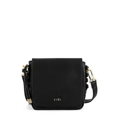 ZIOL - Cartera bandolera con tapa pequeña melchy negro