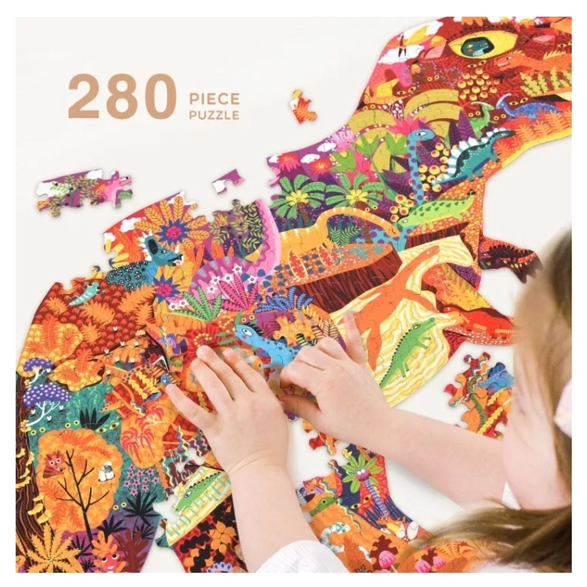 GENERICO - Puzzle El Mundo De Los Dinosaurios- Mideer - Rompecabezas