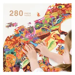 GENERICO - Puzzle El Mundo De Los Dinosaurios- Mideer - Rompecabezas