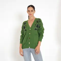 GUINDA - Chaleco con Botones Rafiki