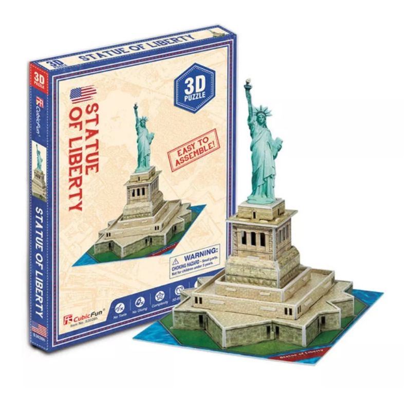 GENERICO - Estatua Libertad Puzzle 3d Pequeño 31 Piezas Rompecabezas