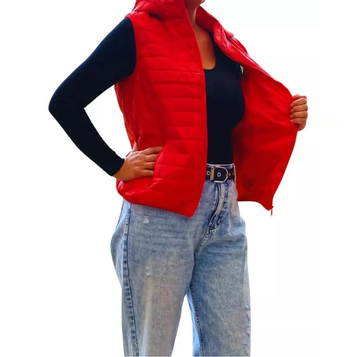 LOOK SHOP - Parka Sin Mangas Mujer Chaqueta Premium Excelente Calidad H62